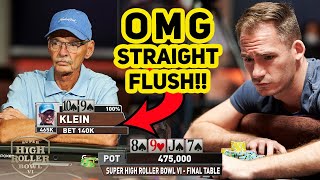 Straight Flush in $300,000 No Limit Texas Hold’em Tournament!