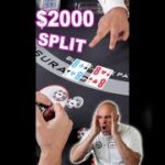 $2,000 on 88 SPLIT Blackjack – Strategy #shorts