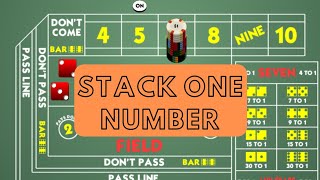 Craps Betting Strategy: Stack One Number (modified)
