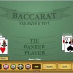 Baccarat winning strategy demonstration.