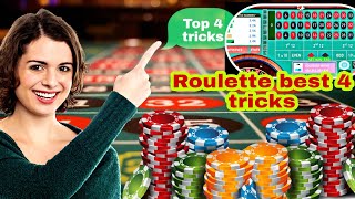 Roulette best 4 tricks roulette top 4 tricks roulette strategy to win #roulette #roulettestrategy