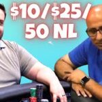 High Stakes Poker Cash Game | $10/25/50 NL Texas Hold’em  | TCH LIVE!