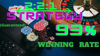 2:2:1 Strategy Roulette Winning Tricks | 100% win  money from Real and online live  Roulette