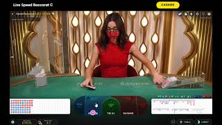 Win Big Cash Baccarat Strategy 1 using hit and run with minimum 34 unit bankroll 1st day