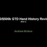 Andrew Brokos $50 500K Guaranteed on Americas Cardroom | Tournament Poker Edge Hand History Review