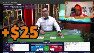 Baccarat Winning Strategy – 89 SPECIAL + NO MIRROR $25 Profit – #2