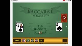 My Let it ride Baccarat system.