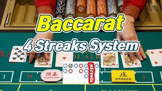 Easy Baccarat Winning Strategy – 4 Streaks System