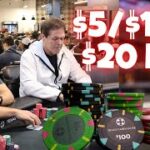 Crazy Bluff, Poker Vloggers | $5/$10/$20 NL High Stakes Texas Hold’Em