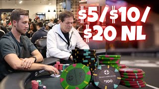 Crazy Bluff, Poker Vloggers | $5/$10/$20 NL High Stakes Texas Hold’Em