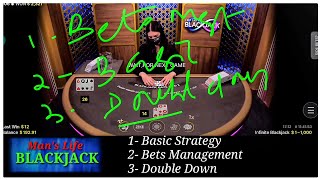 Blackjack Basic Strategy Bets Management Double Down