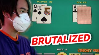 BRUTAL VIDEO BLACKJACK SESSION