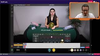 Baccarat Winning Strategy – $10 to $1000 Flat Betting – $5/$10 Bets Session #12