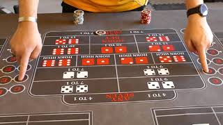 Playing craps, prop bets and center action explained