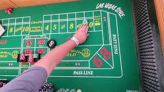 Craps strategy. Anything but 10!! Skill & Luck version! Awesome Play!