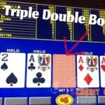 Triple Double Bonus Jackpot Time. High Limit Video Poker.