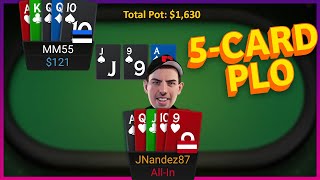 5-card PLO Strategy Tips and Ideas | $500 5c PLO Play and Explain