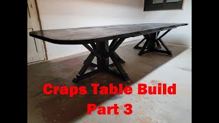 Craps Table Build Part 3: How to make a craps table at home.