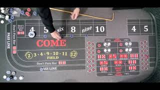 Craps Dice Live Play, 30 Day Challenge, Episode #7, Down $152