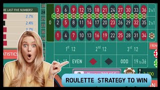 Roulette strategy big win😍 “roulette strategy to win ” Roulette channel gameplay