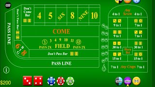 Winning Craps Strategy 2!!! Lets Cash!