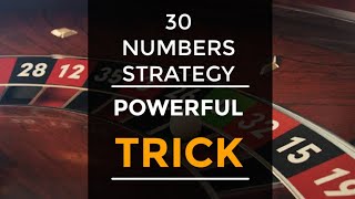 30 Numbers Roulette Trick | Maximum Winning Numbers Strategy to Win | Earn Daily 500/1000k