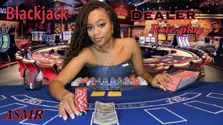 🎰 ASMR 🎰 Blackjack Dealer Role-play | Personal Attention | Trigger Sounds 🃏💵💚
