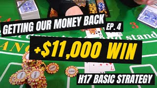 Blackjack | +$11,000 WIN | Basic Strategy $1000 hands [4/n]