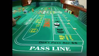 Craps Practice Session – Small Bankroll Betting Strategy – 6/14/2021