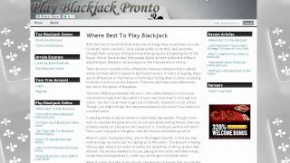 Last 4 new articles released on Play Blackjack Pronto