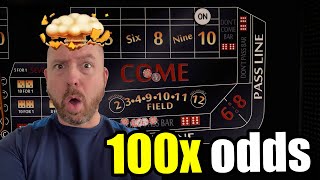 Playing Craps with 100x Odds