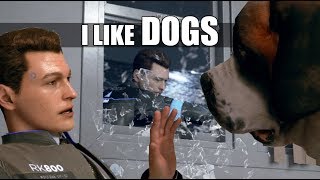 Detroit Become Human – Connor “I Like Dogs” & Russian Roulette (All Dialogue)