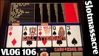 Video Poker and Coin Flips. High Limit Video Poker VLOG 106.