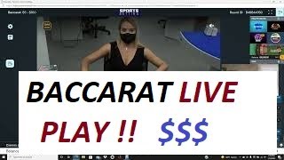 Baccarat Winning Strategy : LIVE PLAY : By Gambling Chi 1/13/2022