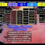 Hyperdrive Challenge10,000 Rolls Craps strategies
