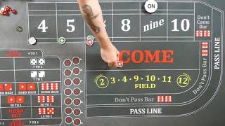 Best craps strategy?  How fast can you press to table max?