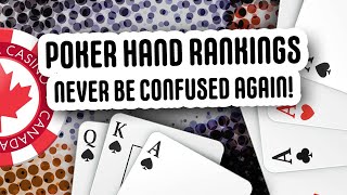 ALL Poker Hands Ranked and Explained!