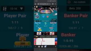 PROFIT 200RB Tips dan Trik Strategi Cara Menang Main Baccarat Live Online, Sesi-6 25/08/2021 #Shorts