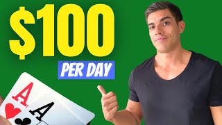 How to Make $100 a Day Playing Poker (SIMPLE STRATEGY!!)