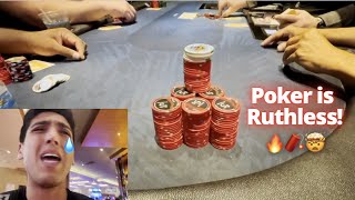 HIGH VARIANCE @ HARD ROCK | SICK SPOTS & BIG LESSONS!! Poker Profit Vlog #42