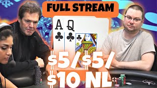 High Stakes Poker $5/$5/$10 NL Texas Hold’em | TCH LIVE Dallas