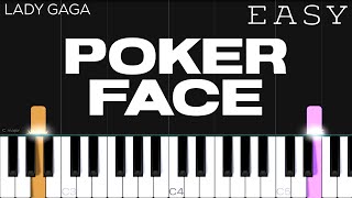 Lady Gaga – Poker Face | EASY Piano Tutorial