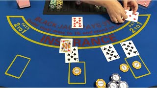 Blackjack | $8,000 Buy In | So Many Splits & Crazy Card Run Outs