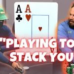 $12000 Pot! Do ACES Fold on Massive BLUFF… Playing for STACKS!