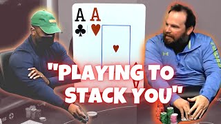$12000 Pot! Do ACES Fold on Massive BLUFF… Playing for STACKS!