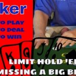 Professional Poker Training for Beginners [Step 26 of 34] – How to Deal LIMIT HE Player Missed Blind