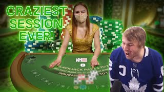 CRAZIEST BLACKJACK SESSION OF ALL TIME? ($10,000+ HANDS)
