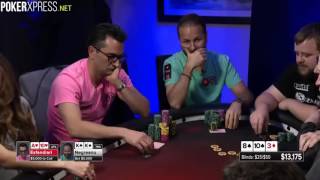 Esfandiari donates a HUGE pot to Negreanu! Poker strategy [Poker world series 2016]