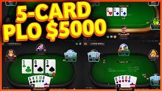 PLO $5000 (5-Card Omaha Poker)