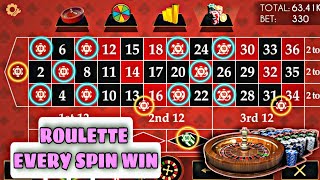 Roulette every spin win || roulette strategy || roulette casino